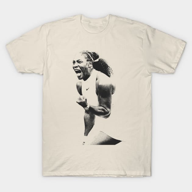 Serena Williams T-Shirt by LMW Art